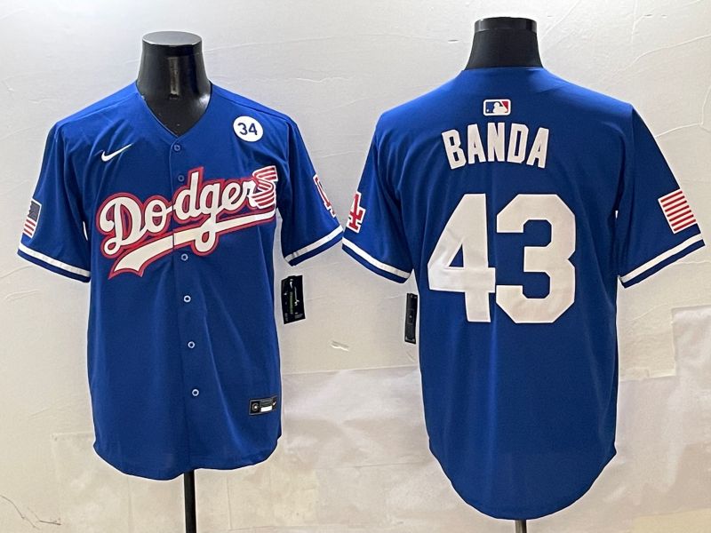 Men Los Angeles Dodgers #43 Banda Blue Second generation Joint Name Nike 2025 MLB Jersey style 9->los angeles dodgers->MLB Jersey